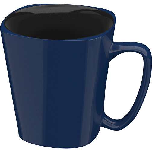 Rob Aussen Farbig Innen Schwarz 380ml , navyblau / schwarz, New Bone China Porzellan, 10,00cm x 12,00cm (Höhe x Breite), Bild 1