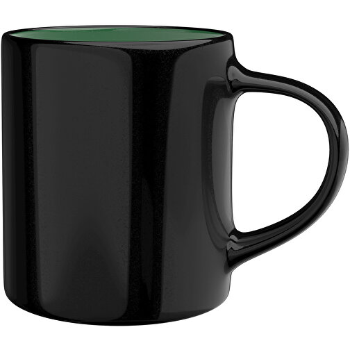 Master Innen Farbig Aussen Schwarz 320ml , schwarz / dunkelgrün, New Bone China Porzellan, 9,00cm x 12,00cm (Höhe x Breite), Bild 1