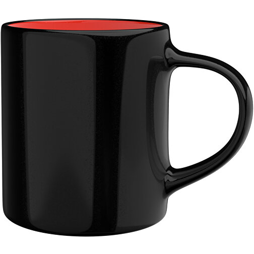 Master Innen Farbig Außen Schwarz 320ml , schwarz / rot, New Bone China Porzellan, 9,00cm x 12,00cm (Höhe x Breite), Bild 1