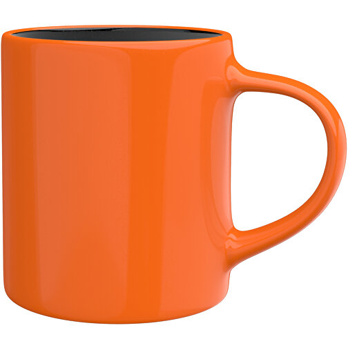 Master Aussen Farbig Innen Schwarz 320ml , karottenorange / schwarz, New Bone China Porzellan, 9,00cm x 12,00cm (Höhe x Breite), Bild 1