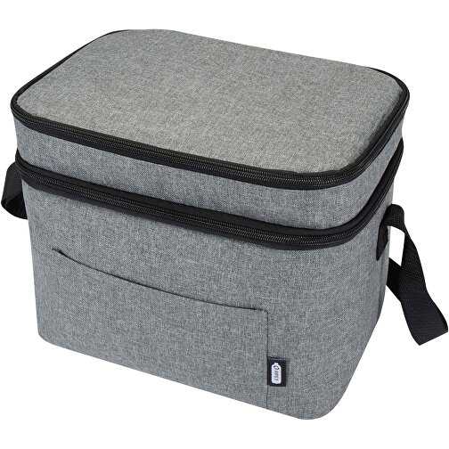 Tundra GRS RPET Kühltasche 13L , heather grau, GRS zertifiziertes recyceltes Polyester, 30,00cm x 25,00cm x 20,00cm (Länge x Höhe x Breite), Bild 1