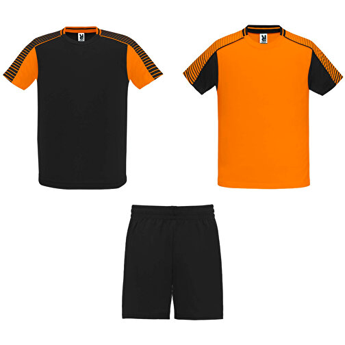 Juve Sport-Set Unisex , orange / schwarz, 100% Polyester, 140 g/m2, XL, , Bild 1