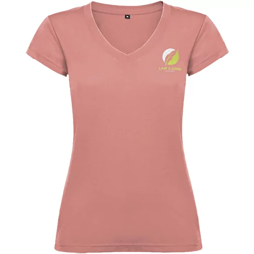 T-shirt Victoria à col en V et manches courtes pour femme, Image 2