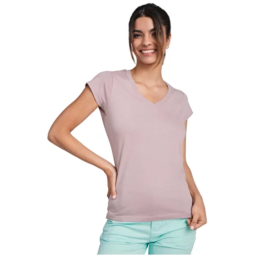 T-shirt a maniche corte con scollo a V da donna Victoria, Immagine 4