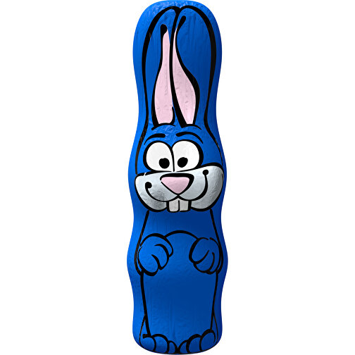 MAXI-Schoko-Osterhase , kobaltblau, 4,50cm x 15,00cm (Länge x Breite), Bild 1