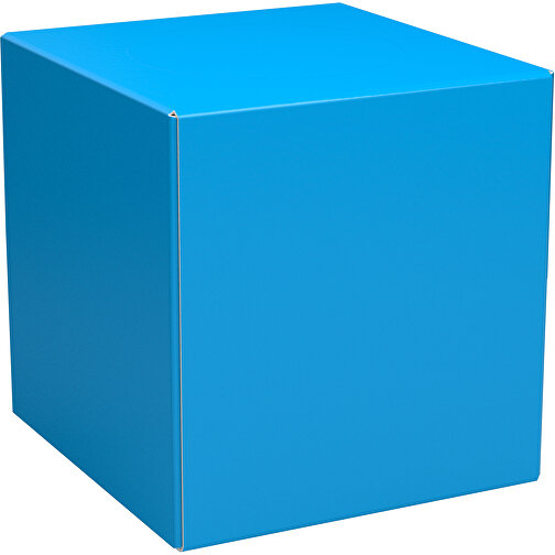 Taschentücher-Box 'Real Cube 100' , himmelblau, Karton Simcote, GC2 300g/m2 0,55 micron, 11,50cm x 11,50cm x 11,50cm (Länge x Höhe x Breite), Bild 1