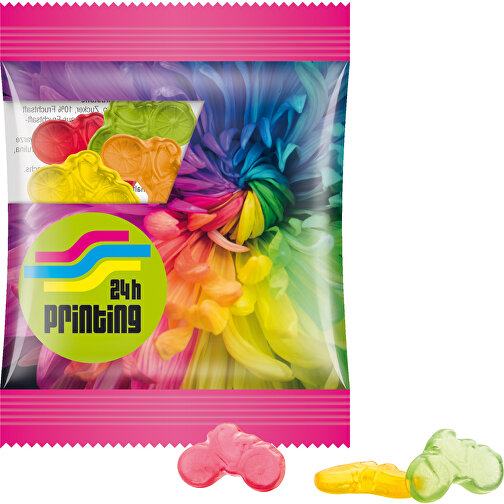 Minitüte, Trolli Fruchtgummi, 15 G , Trolli, Folie, 8,40cm x 7,00cm (Höhe x Breite), Bild 1