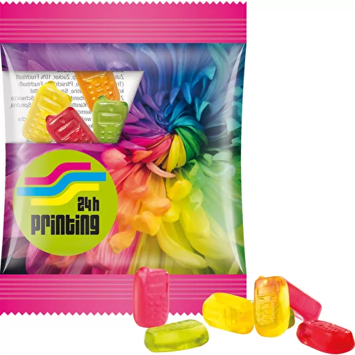 Mini-sachet, gomme aux fruits Trolli, 10 g, Image 1