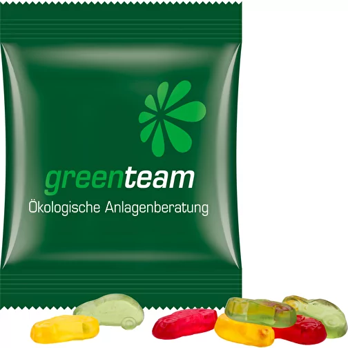 Mini-sachet, gomme aux fruits Trolli, 10 g, Image 1