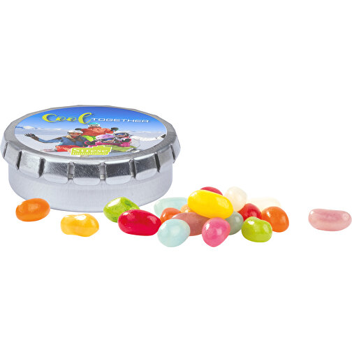 Quick Box , Jelly Bean, silber, Weissblech recyclebar, 2,00cm (Höhe), Bild 1