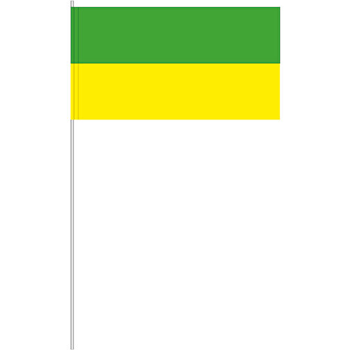 Dekofahne Grün/gelb , Offsetpapier 80g/qm, 12,00cm x 40,00cm x 24,00cm (Länge x Höhe x Breite), Bild 1