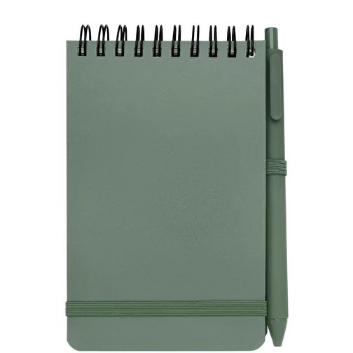 Thalaasa A6 recycled hardcover notesbog med kuglepen (sort refill), Billede 3