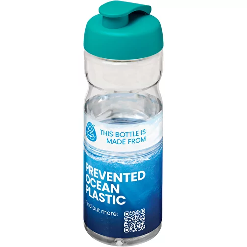 Bouteille de sport H2O Active® Eco Base 650ml avec couvercle à bascule, Image 2