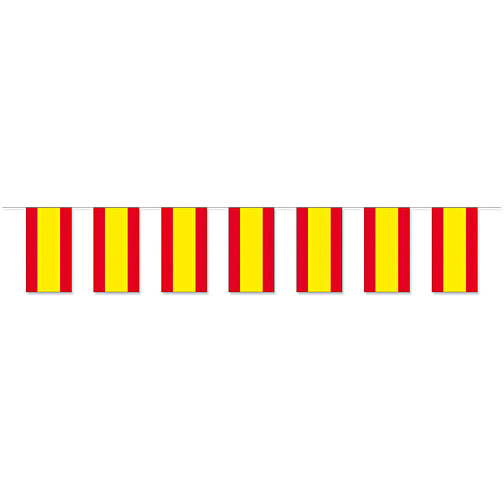 Flaggkedja av papper med statligt tryck 'Spanien', Bild 1