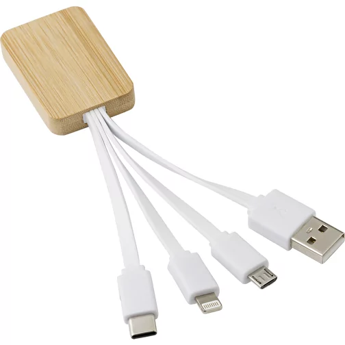 Câble de recharge en bambou Brandan, Image 3