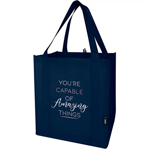 Sac shopping Liberty non tissé recyclé GRS avec fond rigide de 29L, Image 2