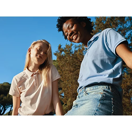 Iqoniq Yosemite Polo piqué pour femme en coton rec. bleu ciel, Image 12