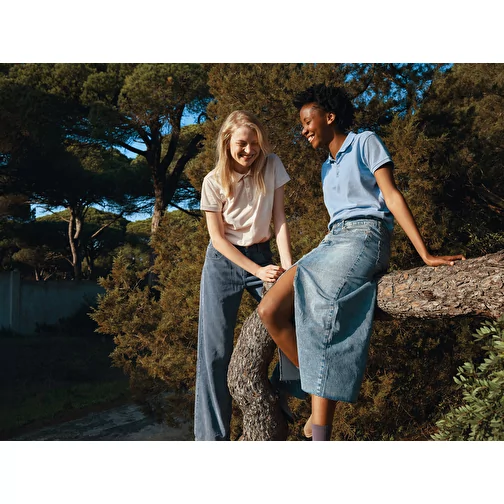 Iqoniq Yosemite Polo piqué pour femme en coton rec. bleu ciel, Image 13