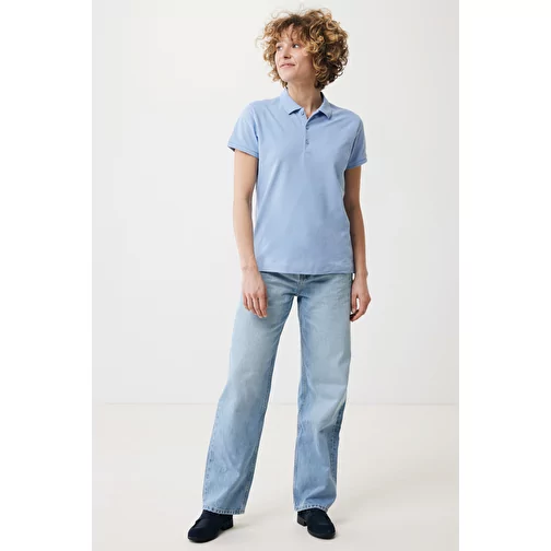 Iqoniq Yosemite Polo piqué pour femme en coton rec. bleu ciel, Image 5
