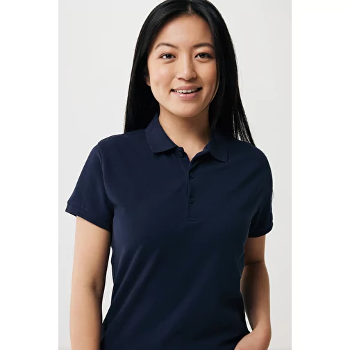 Iqoniq Yosemite Polo piqué femme en coton rec. bleu marine, Image 7