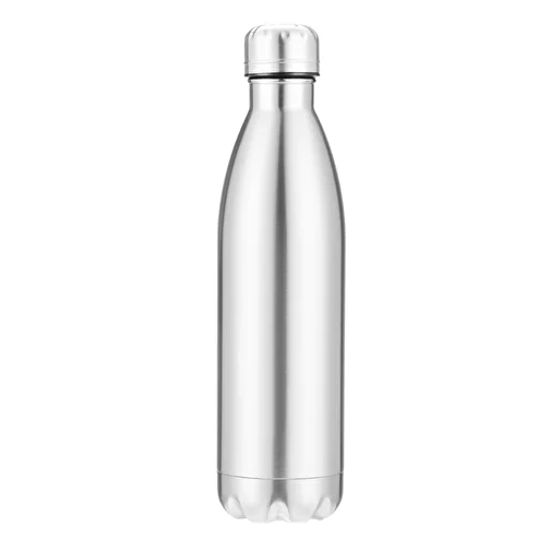 Bouteille à vide TRIO 500 ml en acier inoxydable brossé, Image 1
