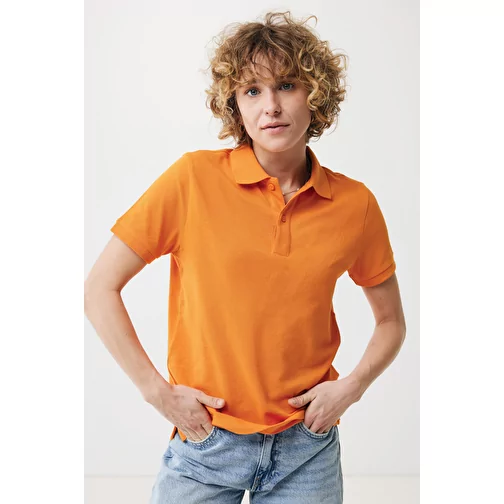 Polo piqué Iqoniq Yosemite en coton recyclé, orange, Image 10