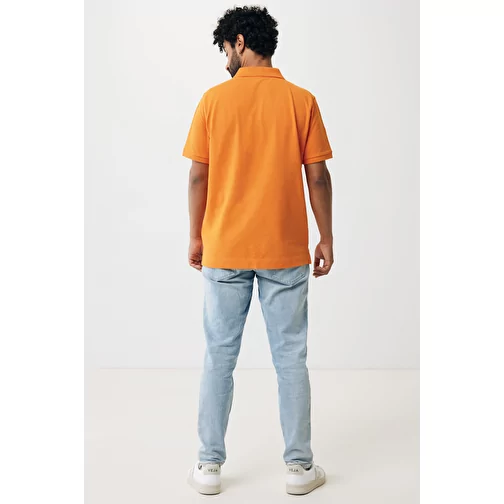 Polo piqué Iqoniq Yosemite en coton recyclé, orange, Image 13
