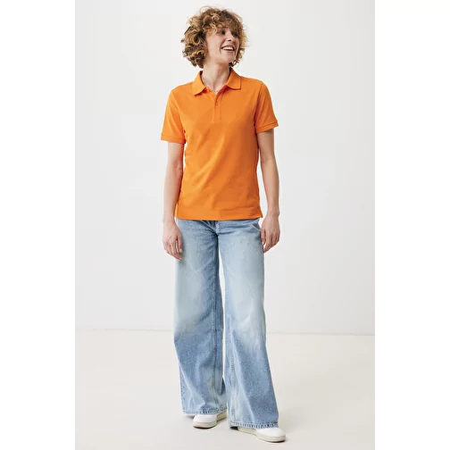 Polo piqué Iqoniq Yosemite en coton recyclé, orange, Image 7
