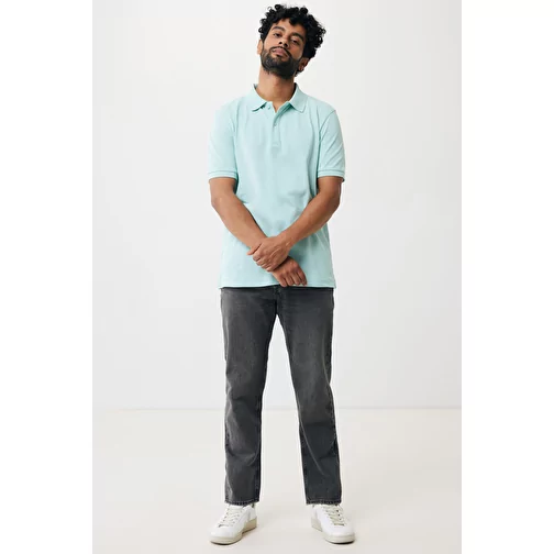 Polo piqué Iqoniq Yosemite en coton recyclé, crushed mint, Image 10