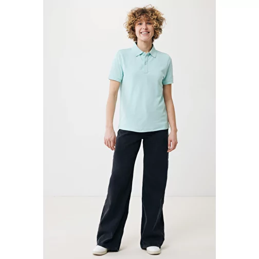 Polo piqué Iqoniq Yosemite en coton recyclé, crushed mint, Image 4
