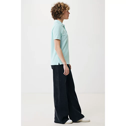 Polo piqué Iqoniq Yosemite en coton recyclé, crushed mint, Image 6