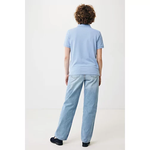 Polo piqué Iqoniq Yosemite en coton recyclé, sky blue, Image 13