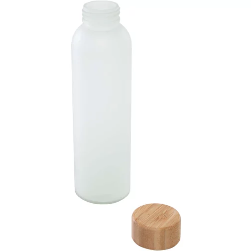 Bouteille Lume 500 ml en verre sodocalcique dépoli avec couvercle en bambou, Image 4