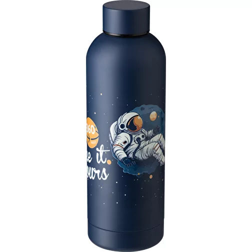 Gourde double paroi de 500 ml en acier inoxydable recyclé Isaih, Image 3