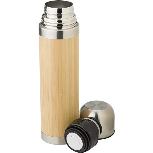Bouteille isotherme de 400 ml en bambou Frederico, Image 3
