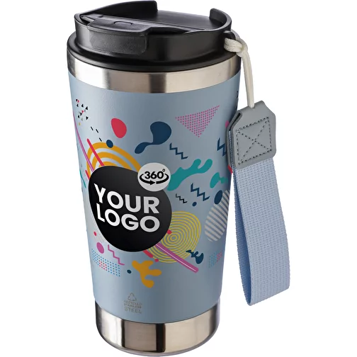 Mug isotherme en acier inoxydable recyclé Kayla, Image 3