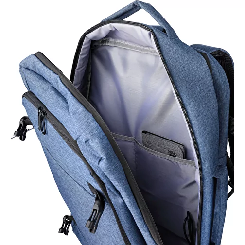 Sac à dos porte-ordinateur de 17 en polyester rPET 300D Malcolm, Image 11