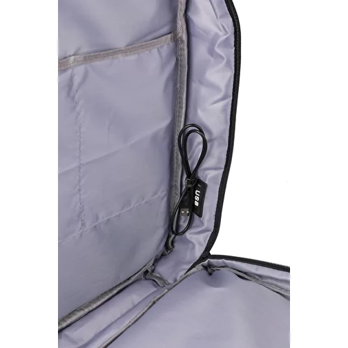 Sac à dos porte-ordinateur de 17 en polyester rPET 300D Malcolm, Image 4