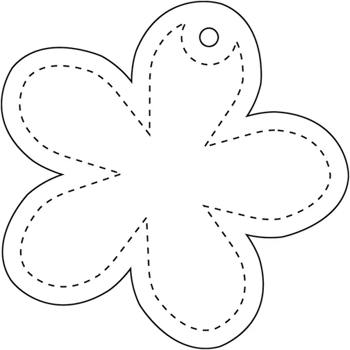 RFXT H-13 Pendentif en PVC léger et réfléchissant Fleur, Image 4