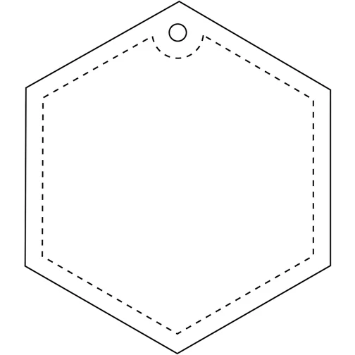 RFXT H-12 pendentif hexagonal en PVC léger et réfléchissant, Image 4