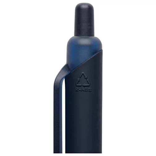 Stylet Tide Smooth Touch en ABS recyclé certifié GRS, bleu marine, Image 4