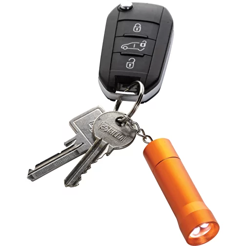 Lampe de poche porte-clés Flash en aluminium RCS rec., orange, Image 5