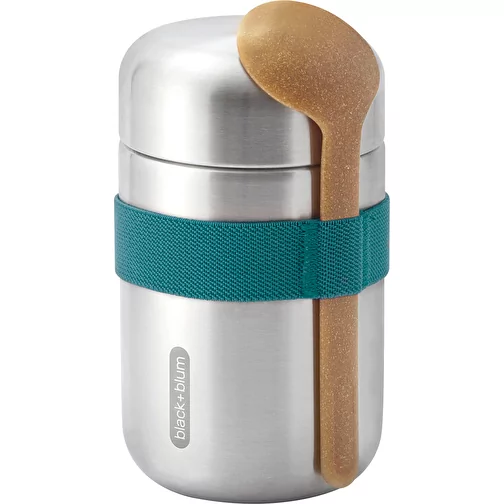Flasque alimentaire Black+Blum 400ml, turquoise, Image 1