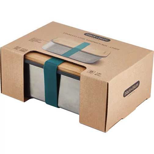 Black+Blum Stainless Steel Sandwich Box grande, turquoise, Image 12