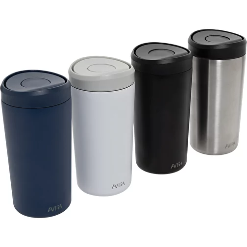 Avira Alix gobelet clic en acier RCS rec. 400ml, bleu marine, Image 8