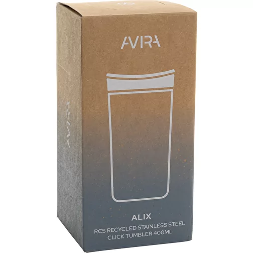 Avira Alix gobelet cliquable en acier RCS rec. 400ml, blanc, Image 14