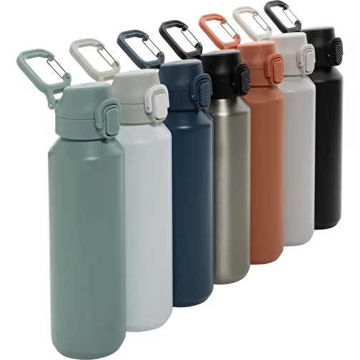 Via RCS Re-Steel Bouteille de sport avec bouchon, 600ml, beige, Image 11
