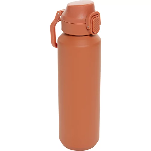 Via RCS Re-Steel Bouteille de sport avec bouchon, 600ml, orange, Image 1