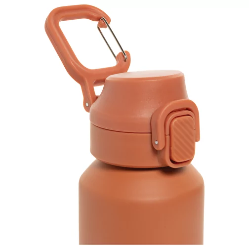 Via RCS Re-Steel Bouteille de sport avec bouchon, 600ml, orange, Image 6