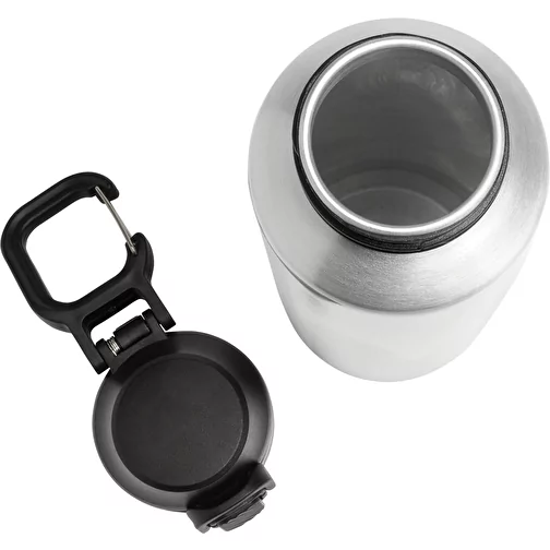 Via RCS Re-Steel Bouteille de sport avec bouchon, 600ml, argent, Image 9